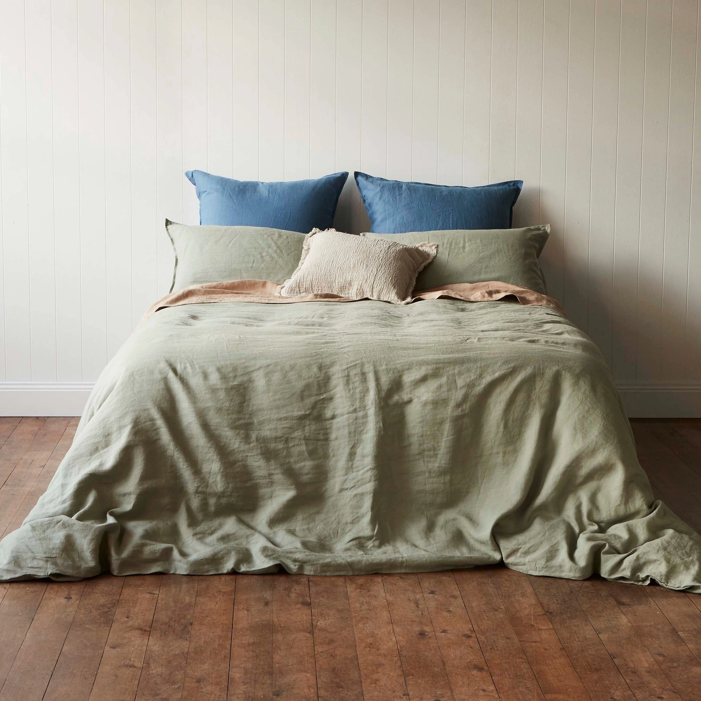 Pure Linen Quilt Cover- Cactus