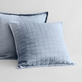 Reilly CHAMBRAY European PIllow Sham by Sheridan