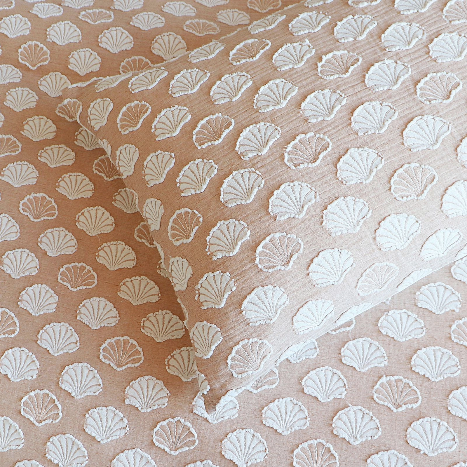 Renee Taylor Ariel Rust Chenille Tufted Jacquard Quilt Cover Set