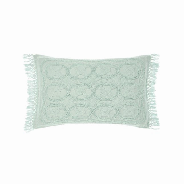 Somers Mint Pillow Sham (Pair) by Linen House