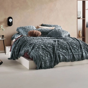 Somers Petrol Bed Cover by Linen House