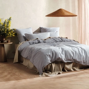 Springsteen Blue Quilt Cover Set by Linen House
