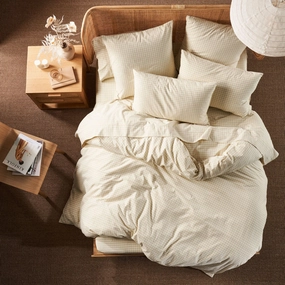 Springsteen Stone Quilt Cover Set by Linen House