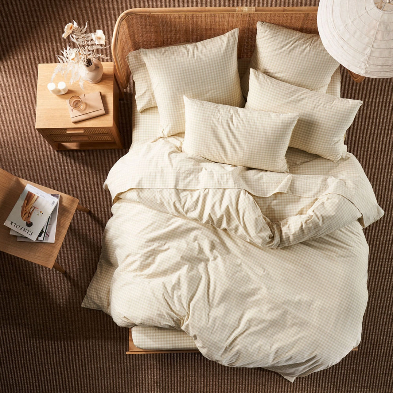 Springsteen Stone Quilt Cover Set by Linen House