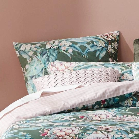 Tasman Olive Quilt Cover Set by Logan and Mason Platinum