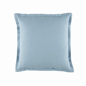 Wellington 43 x 43 cm Linen Blend Square Cushion Soft Blue by Bianca