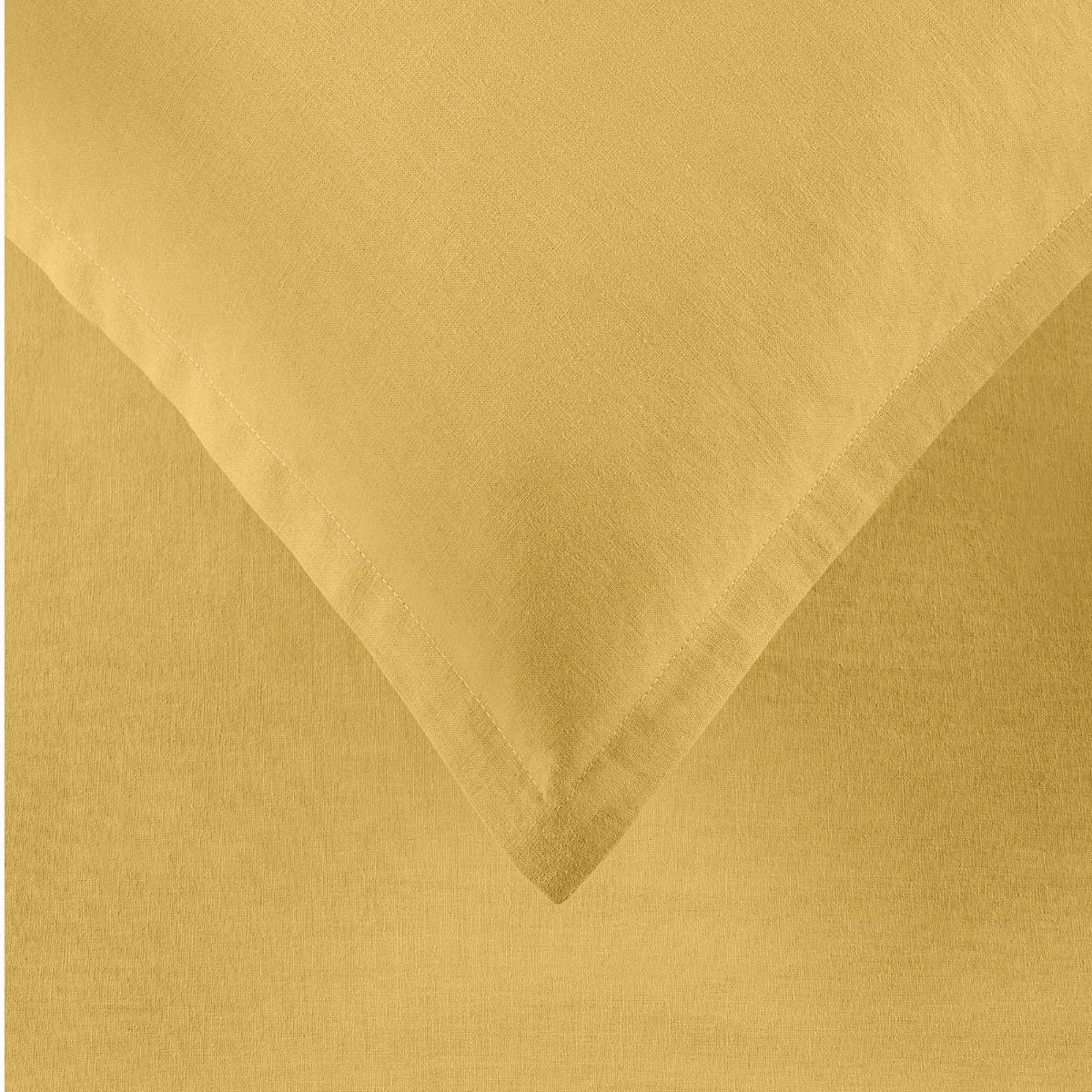 Wellington Gold Linen Blend Quilt Cover Set by Bianca