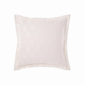 Winston White European Pillowcase by Linen House